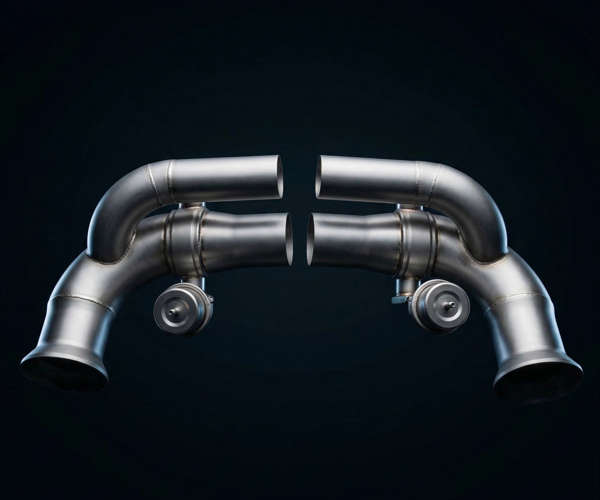 GRAIL Klappenabgasanlage | ohne Zulassung | passend für Porsche 911 GT3 (991.1) Link Pipes