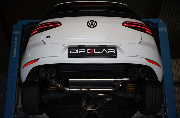 GRAIL Klappenabgasanlage | ECE | 3.5" | passend für VW Golf 7 R FL