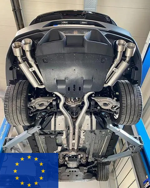 GRAIL Klappenabgasanlage | ECE | passend für Ford Mustang 5.0 GT V8 / Bullit Gen. 6 S550 FL (Bj. 2018-2024)(EU-Modell)