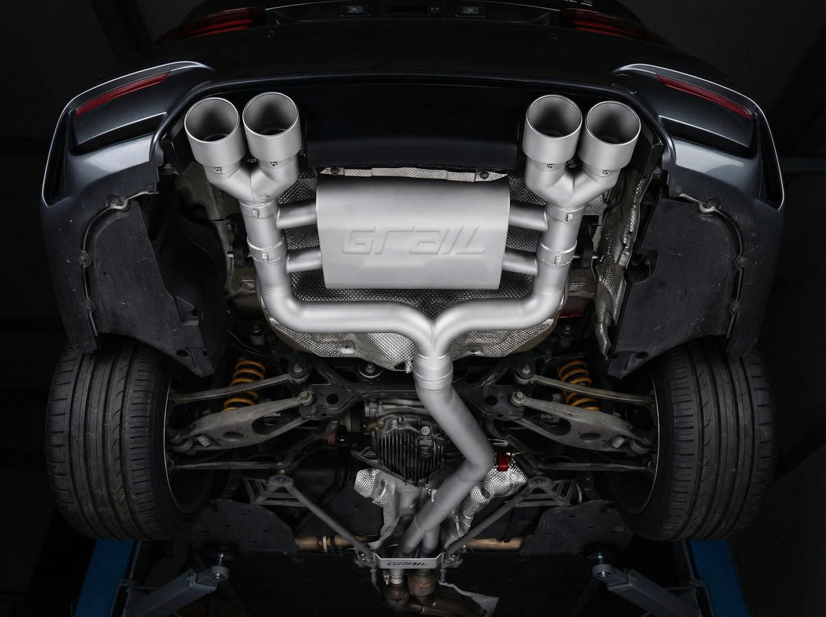GRAIL Klappenabgasanlage | ECE | 3.5" | ohne OPF | passend für BMW M3 F80