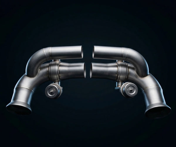 GRAIL Klappenabgasanlage | ohne Zulassung | passend für Porsche 911 GT3 RS (991.1) Link Pipes