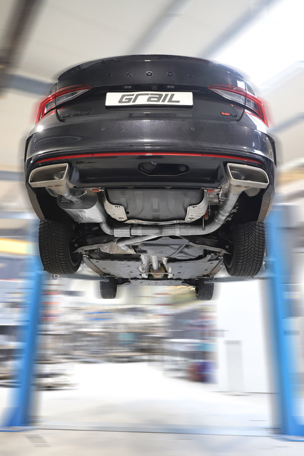 GRAIL Klappenabgasanlage | ECE | passend für Škoda Octavia III RS 5E Combi
